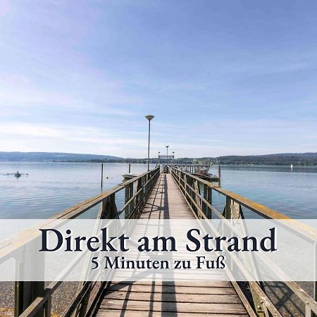 Grosse Moderne Ferienwohnung In Bester Bodenseelage L 1 Minute Zum Bodensee L 2 Zimmer L Vollausgestattete Kueche L Sonnenbalkon L Wlan L Willkommen Im Apartment Guettingen Radolfzell am Bodensee Buitenkant foto