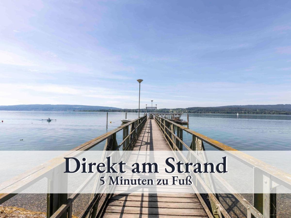 Grosse Moderne Ferienwohnung In Bester Bodenseelage L 1 Minute Zum Bodensee L 2 Zimmer L Vollausgestattete Kueche L Sonnenbalkon L Wlan L Willkommen Im Apartment Guettingen Radolfzell am Bodensee Buitenkant foto