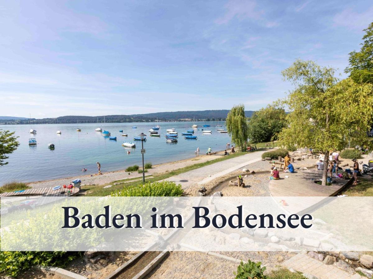 Grosse Moderne Ferienwohnung In Bester Bodenseelage L 1 Minute Zum Bodensee L 2 Zimmer L Vollausgestattete Kueche L Sonnenbalkon L Wlan L Willkommen Im Apartment Guettingen Radolfzell am Bodensee Buitenkant foto